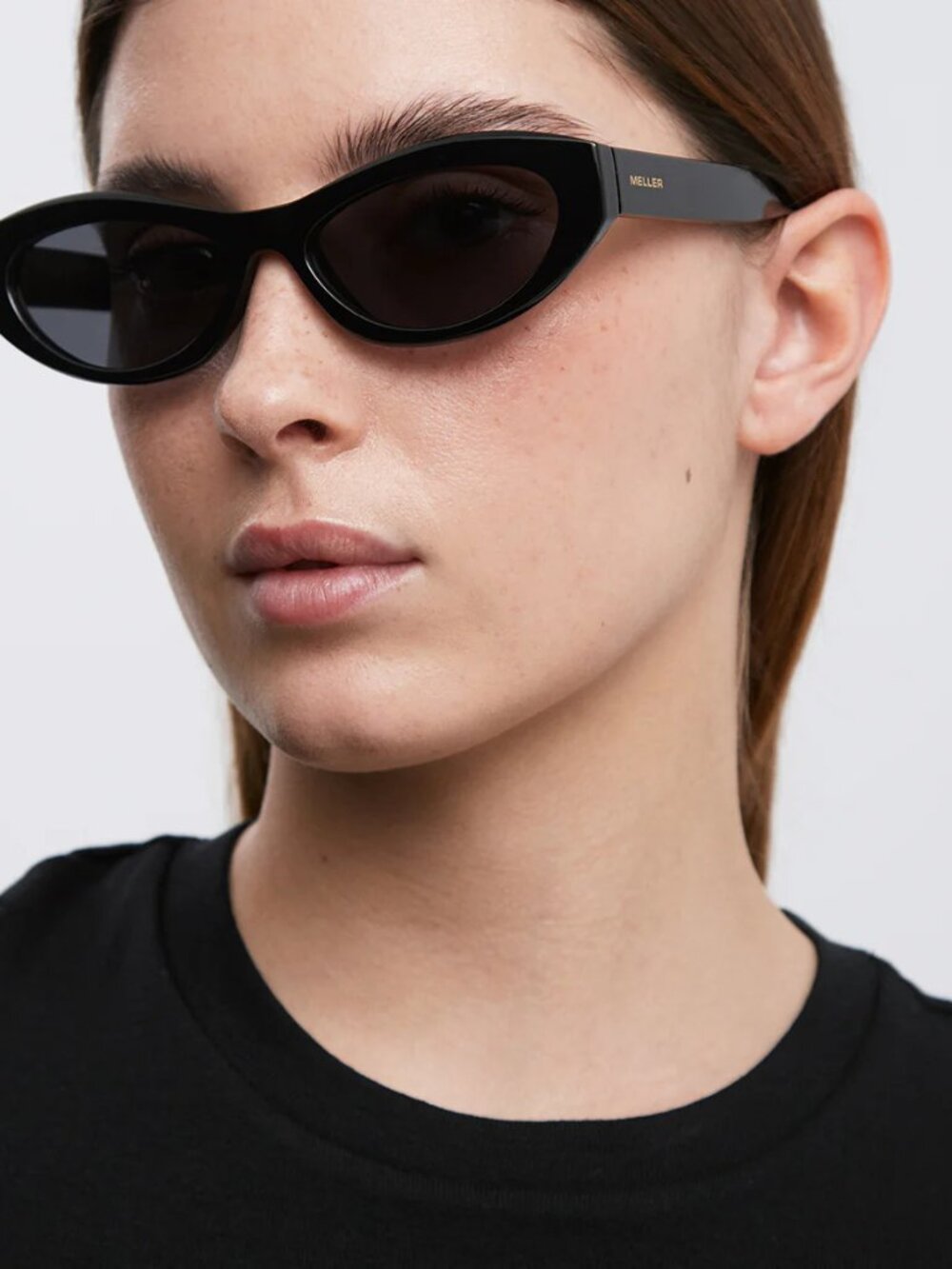 Meller Mara cat eye sunglasses black